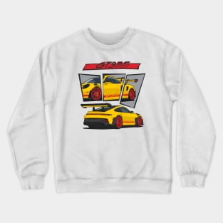 car 911 gt3 rs racing edition detail yellow red Crewneck Sweatshirt